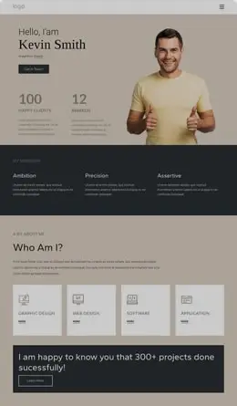 تصميم مواقع الكترونية شخصية