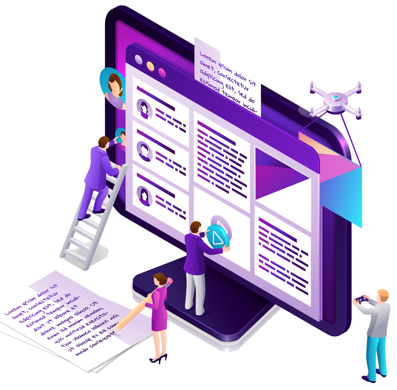 إعداد المحتوى